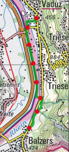Vaduz Balzers route 136x300